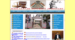 Desktop Screenshot of hailakandijudiciary.gov.in