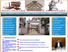 Tablet Screenshot of hailakandijudiciary.gov.in